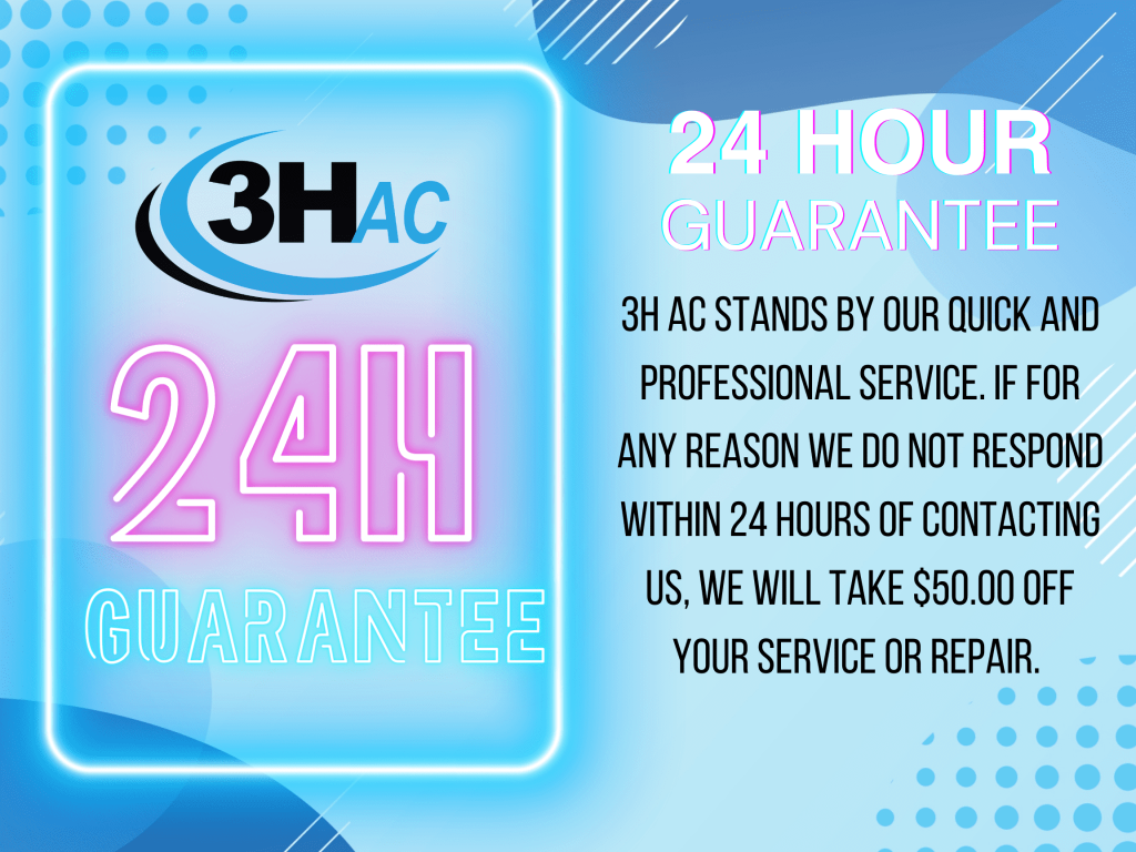 3H AC Tampa Service guarantee
